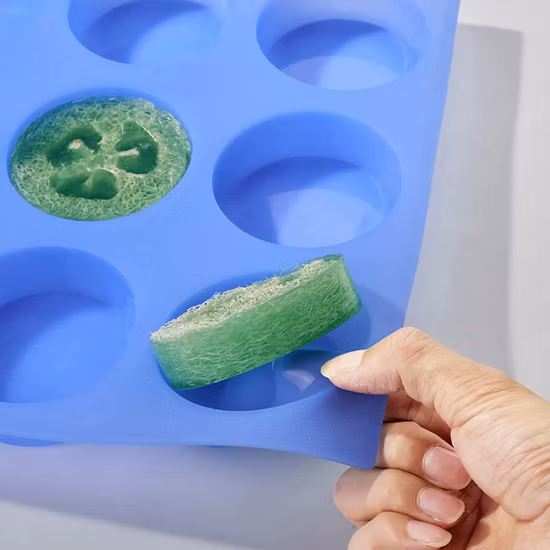 12 полостей круглая силиконовая форма для мыла DIY мыльница ручной работы мыловарка форма для свечи